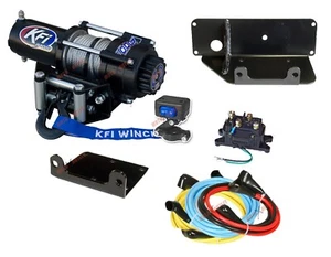 Polaris Sportsman Winch and Mount Kit 2004 400 500 600 700 2002 2000 lbs KFI ATV - Picture 1 of 6