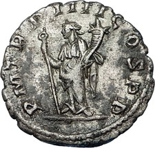 PHILIP II Roman Caesar 247AD Silver Authentic Rare Ancient Roman Coin i65610