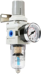 1/4 Inch NPT Air Filter Pressure Regulator, Air Compressor Water Separator with - Picture 1 of 12