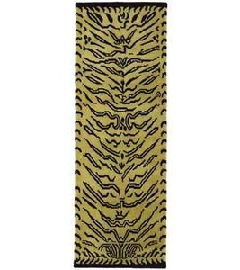 Fine Nepali Tiger Pictorial Tribal Rug Oriental Bedroom Kitchen Carpet 2x6 ft - Picture 1 of 15