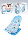 Deluxe Baby Bath Seat Support Recline Foldable 3 Postion Easy Bath Cradle Blue