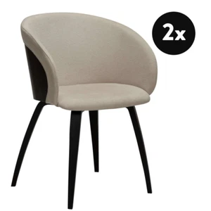 2er Set Dan Form Imo Armchair Sessel 100101102 Desert Sand Rücken Schwarz - Bild 1 von 10