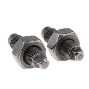 Lot De 2 Vis De Réglage De Valve Solides Pour écrous Pour VTT Dirt Bike 50-125 - Picture 1 of 6