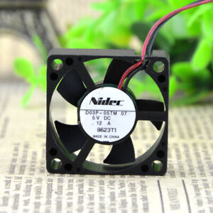 1pc Nidec 3510 3.5CM D03P-05TM 07 5V 0.12A 2-wire Cooling Fan