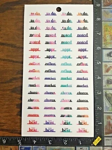 GLITTER PAINT THEME BY THE HAPPY PLANNER ONE SHEET VYNIL STICKERS #GDL213 - Picture 1 of 2