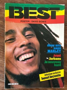 Revue BEST Nr 179 (Juin 1983) Bob Marley + Poster DAVID BOWIE - Picture 1 of 1