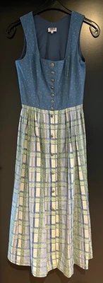 Damen Trachten Dirndl ärmellos mehrfarbig gemustert a. Gr. 36 v. Country Line - Bild 1 von 3
