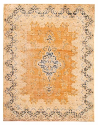 Alfombra oriental tradicional vintage anudada a mano de lana de 9'6" x 12'8" Foto 1 de 4