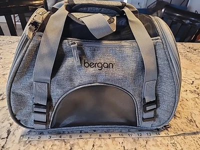 Bolsa transportadora Bergan Airline aprovada para cães e gatos, cinza, pequena - Imagem 1 de 4