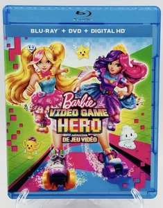 2017 Barbie Video Game Hero Blu-Ray DVD Bilingual Kids Teens Barbiecore - Bild 1 von 3