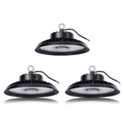 3 Pack 150W UFO LED High Bay Light, Industrial Light Waterproof IP65 100-277v