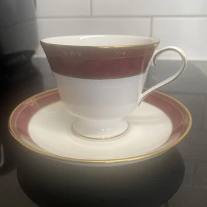 Spode Bordeaux Cup and Saucer Bone China Made In England Very Good Condition - Picture 1 of 7