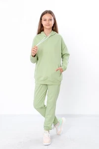 Teen Girls’ Two-Ply Knit Tracksuit – Oversized Hoodie & Joggers, Comfortable ... - Picture 1 of 10