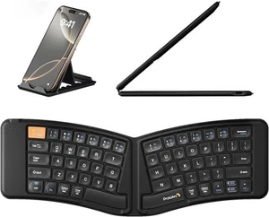 ProtoArc Ergonomic Foldable Keyboard XK03 Split Folding Travel Bluetooth Keyb... - Picture 1 of 9