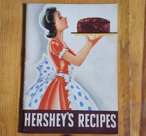 VINTAGE 1940 HERSHEY'S CHOCOLATE RECIPES BOOKLET COMPLETE 4.5" X 6.25" - Picture 1 of 2