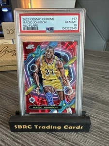 2023 Topps Chrome Cosmic Magic Johnson Red Flare 5/5 PSA 10 Bookend - Picture 1 of 3