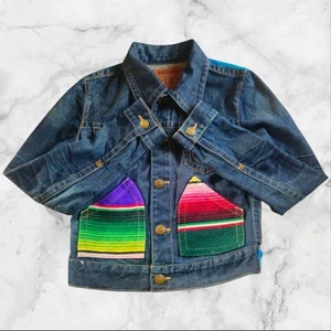 True Religion Size S Baja Retro Womens Rare Denim Jacket - Picture 1 of 14