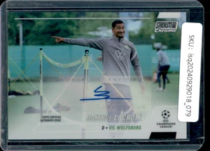 2022 Topps Chrome Bundesliga Maxence Lacroix Airborne Autographs AUTO CA-MLX - Picture 1 of 2