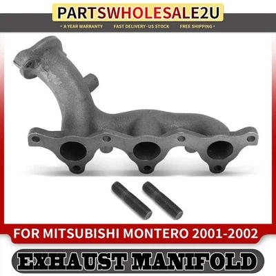 Colector de escape lateral del pasajero para Mitsubishi Montero 2001-2002 3,5 L GAS SOHC Foto 1 de 4