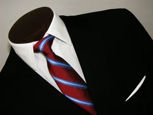 MENS SZ 42S TAILORED SLIM FIT ISAIA NAPOLI AQUASPIDER BASE S BLACK SOLID SUIT 42 - Picture 1 of 24