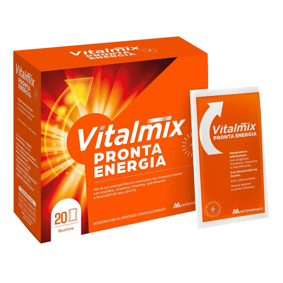 Vitalmix Pronta Energia Integratore Arginina Creatina Vitamine e Sali Minerali 2 - Immagine 1 di 1