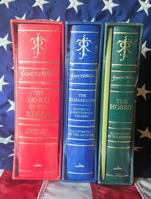 NEW SEALED JRR Tolkien Lord of the Rings Hobbit Silmarillion Deluxe Illustrated Foto 1 de 4