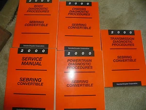 2000 Sebring Convertible Original Service Manuals - Picture 1 of 1