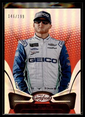 2018 Panini Certified Racing NASCAR RED Parallel #20 Ty Dillon #146/199 - Image 1 of 2