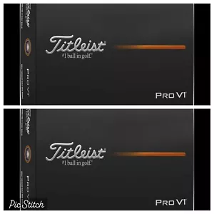 Titleist 2025 Pro V1 Golf Balls, 24 White Balls, NO LOGOS, Brand New - Picture 1 of 8