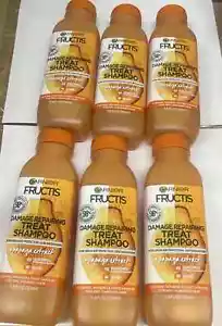 6 x Garnier Fructis Damage Repairing Treat Shampoo Papaya Extract 11.8 fl oz ea. - Picture 1 of 3