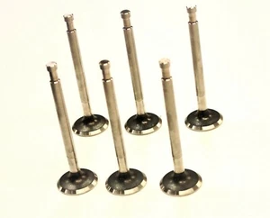 SET OF 6 EXHAUST VALVES AUSTIN A125,A135 & PRINCESS LIMOUSINE MODELS 1947-1968 - Picture 1 of 1