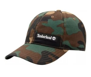 $34 Timberland YC Camo Printed Baseball Cap Snapback - Picture 1 of 2
