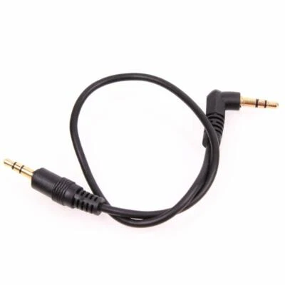 CAMDESIGN 12-inch 3.5mm(1/8") TRS Male To TRS Male Right Angle Stereo Audio Cable
