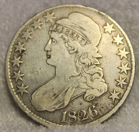 capped bust half dollar 1826 Cover