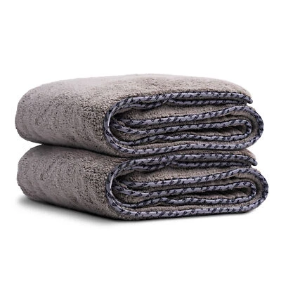 Chemical Guys - Woolly Mammoth Microfiber Dryer Towel, 25" x 36" (Gray) (2 Pack) - Imagem 1 de 2