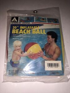 American Camper 20” Vintage Inflatable Beach  Ball