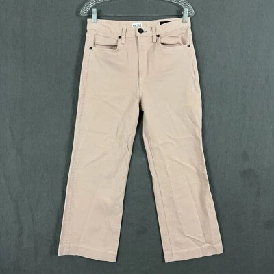 Rag & Bone Women's Size 29 Pink High Waisted Straight Leg Cropped Jeans - Image 1 of 4