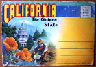 1940S Vintage Postcard Folder - California The Golden State