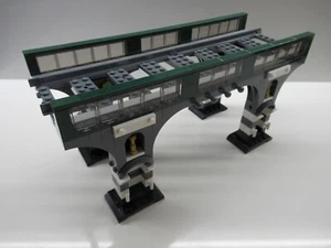 LEGO TRAIN TRENO EISENBAHN ZUG CITY PONTE BRIDGE EISENBAHNBRÜCKE - Imagen 1 de 37