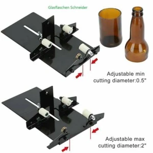 Cortador de vidrio para botellas de vidrio redondas acero inoxidable botellas de vino cortador cortador de vidrio - Imagen 1 de 6