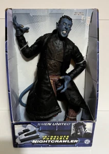 2003 Marvel X2: X-Men United NIGHTCRAWLER 12” Modellino Poseable Toy Biz NUOVO - Foto 1 di 5