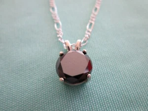 2.90ct 100% REAL EARTH MINED NATURAL BLACK DIAMOND NECKLACE, CERTIFICATE,PENDANT - Picture 1 of 8