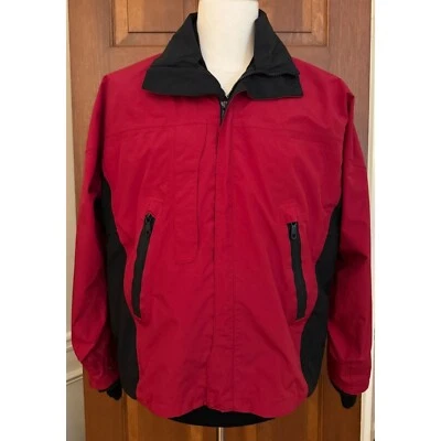Zero Restriction Windbreaker Jacket Mens M Red Long Sleeve Waterproof Full Zip - Image 1 of 4