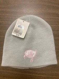 Tampa Bay Buccaneers Beanie Hat Knit Skull Cap - NFL Gray and Pink New With Tag - Picture 1 of 1