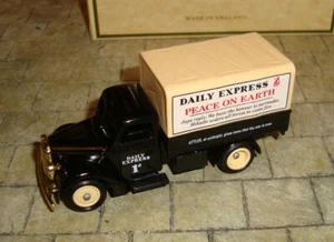 LLEDO - PROMO - 1939 FORD CANVAS BACK TRUCK - DAILY EXPRESS PEACE ON EARTH - Picture 1 of 5