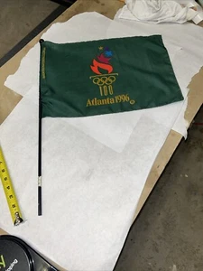 VINTAGE 1996 EMERSON AUTHENTIC ATLANTA OLYMPIC GAMES 17.5"X12" COLLECTIBLE FLAG - Picture 1 of 5