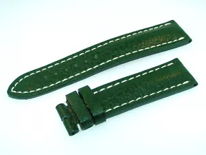 Breitling Band 22mm becerro verde becerro correa correa correa correa para hebilla espina B22-09 - Imagen 1 de 6