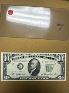 1950 A Federal Reserve 10 Dollar Note 7 - Picture 1 of 4