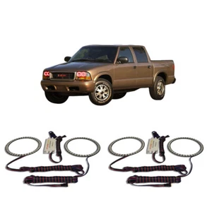 Bright Red Angel Eye Headlight Halo kit for GMC Sonoma 98-04 - Picture 1 of 2