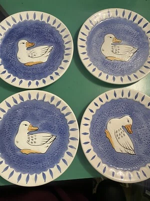 Juego de 4 platos de ensalada de cerámica vintage “PATO” de SIGMA, The Tasteett Foto 1 de 4